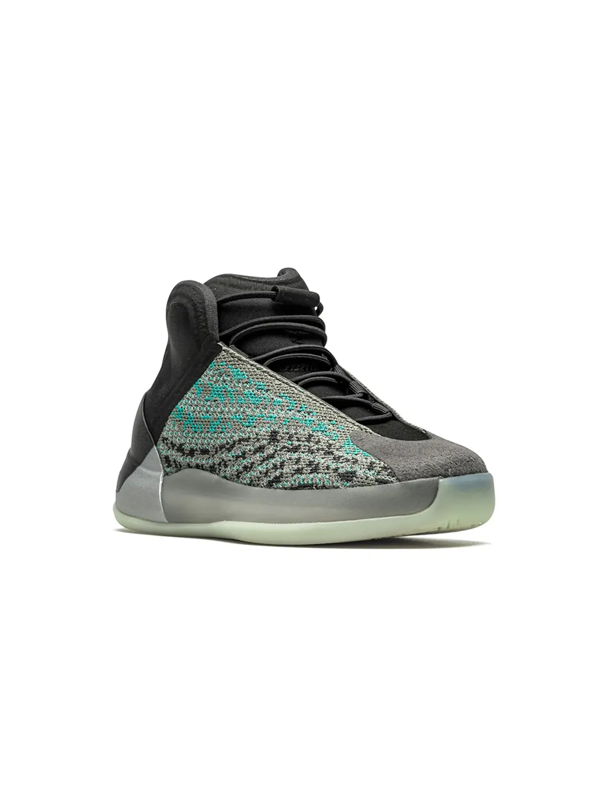 Adidas Yeezy Kids Yeezy QNTM ティールブルー スニーカー - 画像1