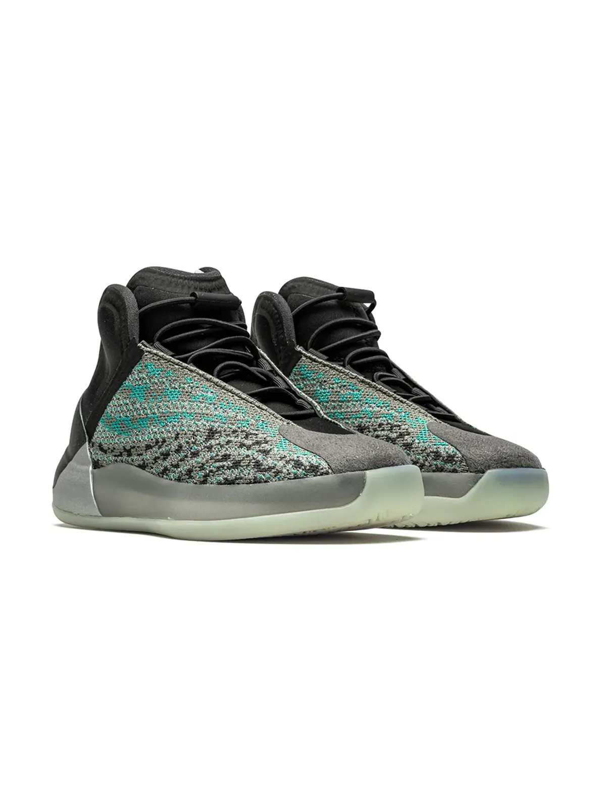 Adidas Yeezy Kids Yeezy QNTM ティールブルー スニーカー - 画像2