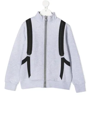 Fendi Kids FFモチーフバックパックプリントスウェットシャツ - サムネイル1