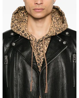 Alexander McQueen レザーバイカージャケット - サムネイル5