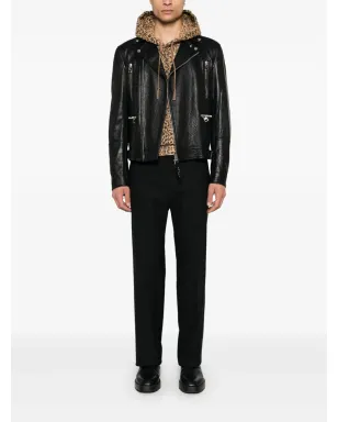 Alexander McQueen レザーバイカージャケット - サムネイル2