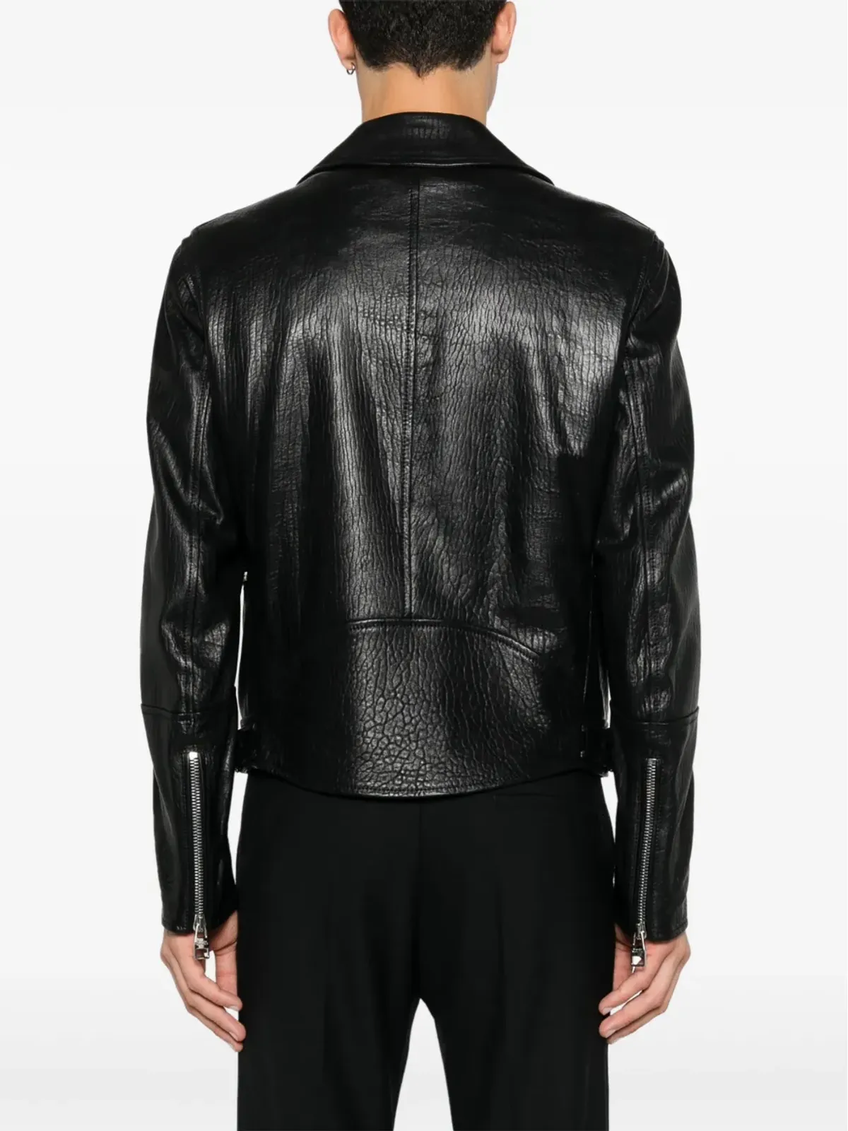 Alexander McQueen レザーバイカージャケット - 画像4