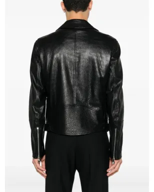 Alexander McQueen レザーバイカージャケット - サムネイル4