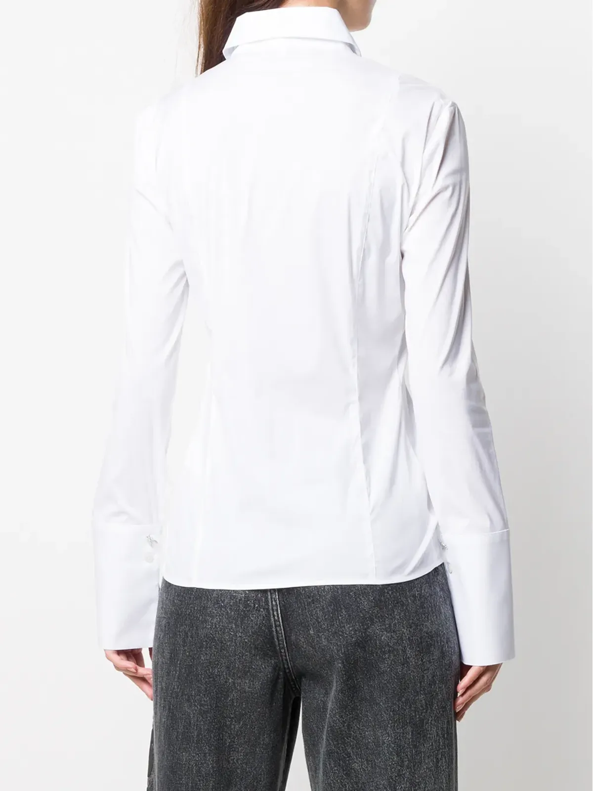 Patrizia Pepe クラシックボタンアップシャツ - White - 画像4
