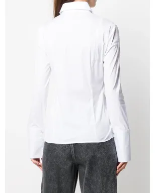 Patrizia Pepe クラシックボタンアップシャツ - White - サムネイル4