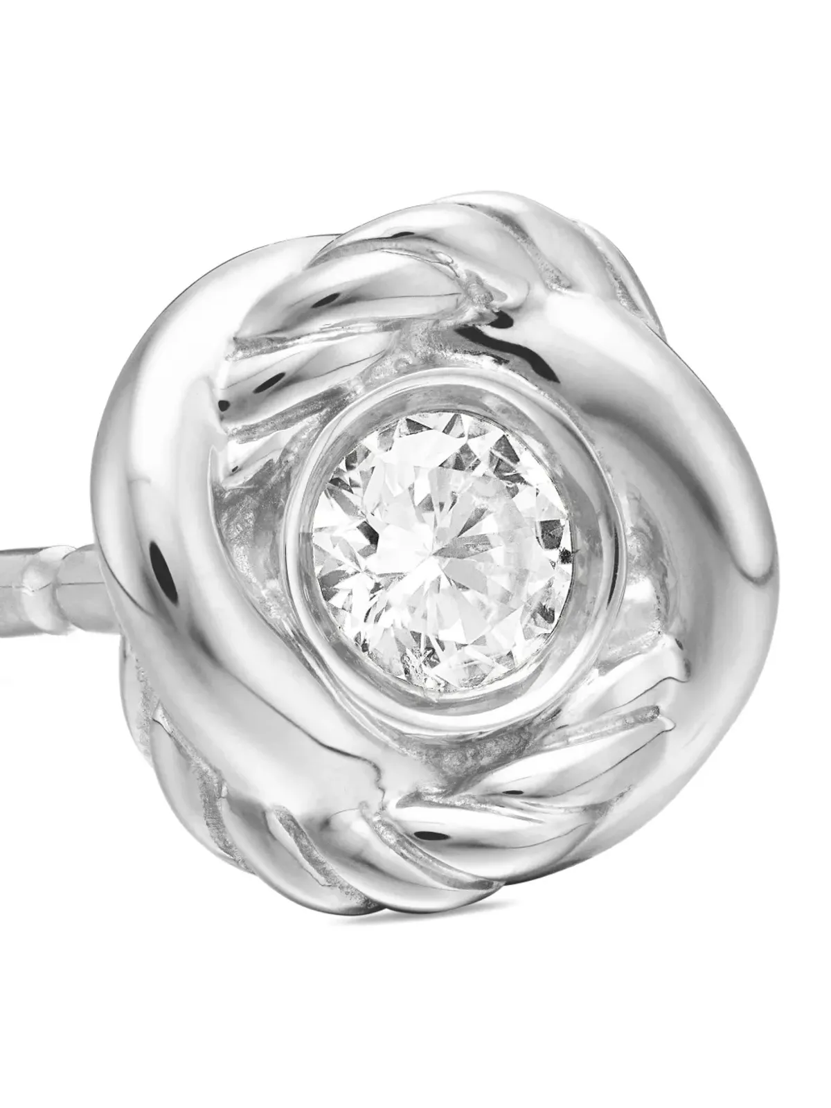 David Yurman インフィニティ ダイヤモンド スタッド ピアス - 画像5