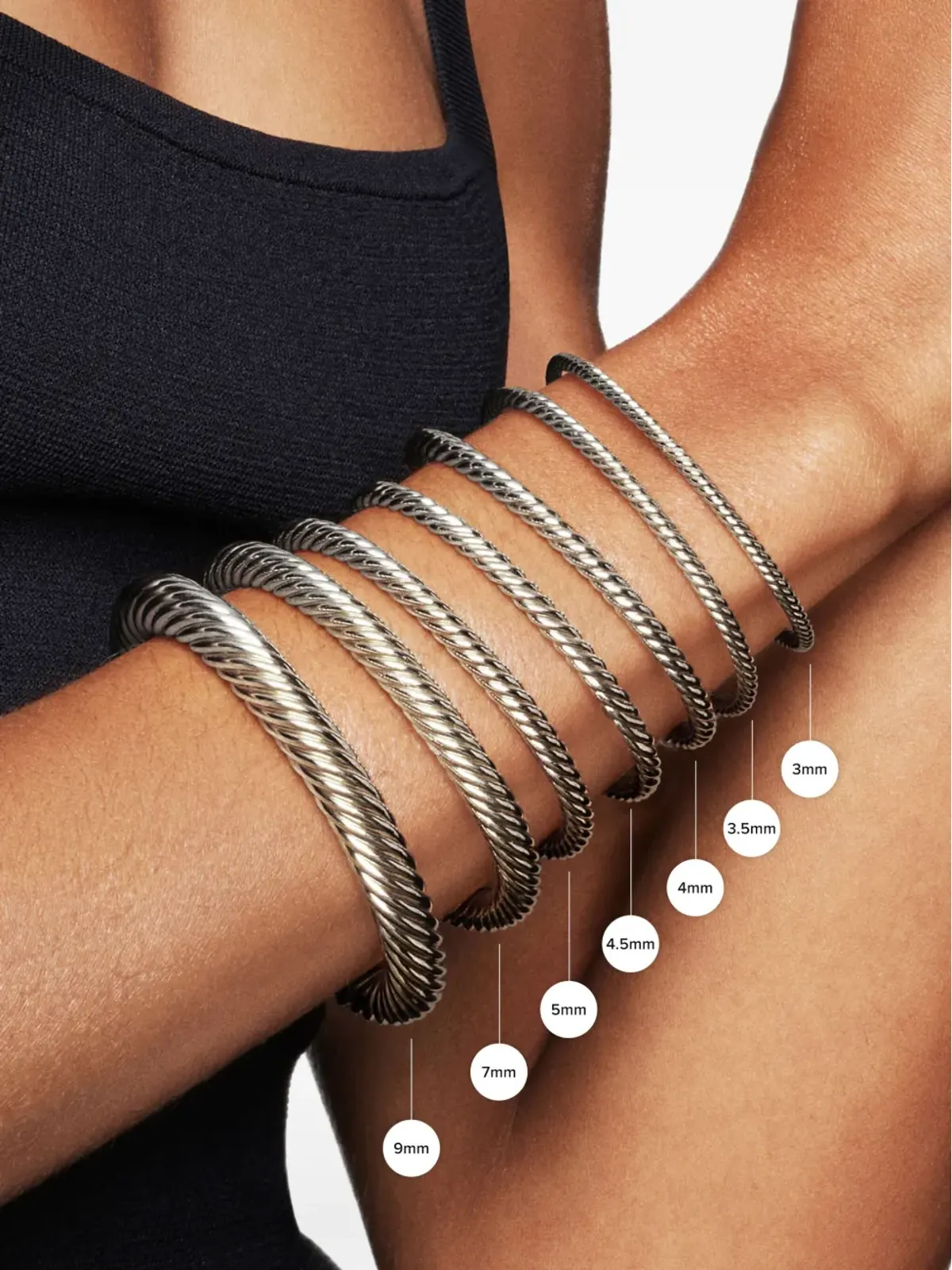 David Yurman クラシック ケーブル ステーション ブレスレット - 画像5