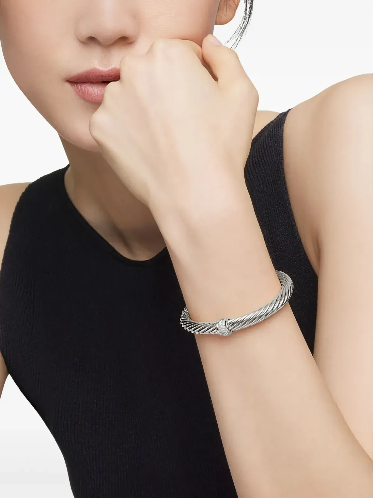 David Yurman クラシック ケーブル ステーション ブレスレット - 画像2