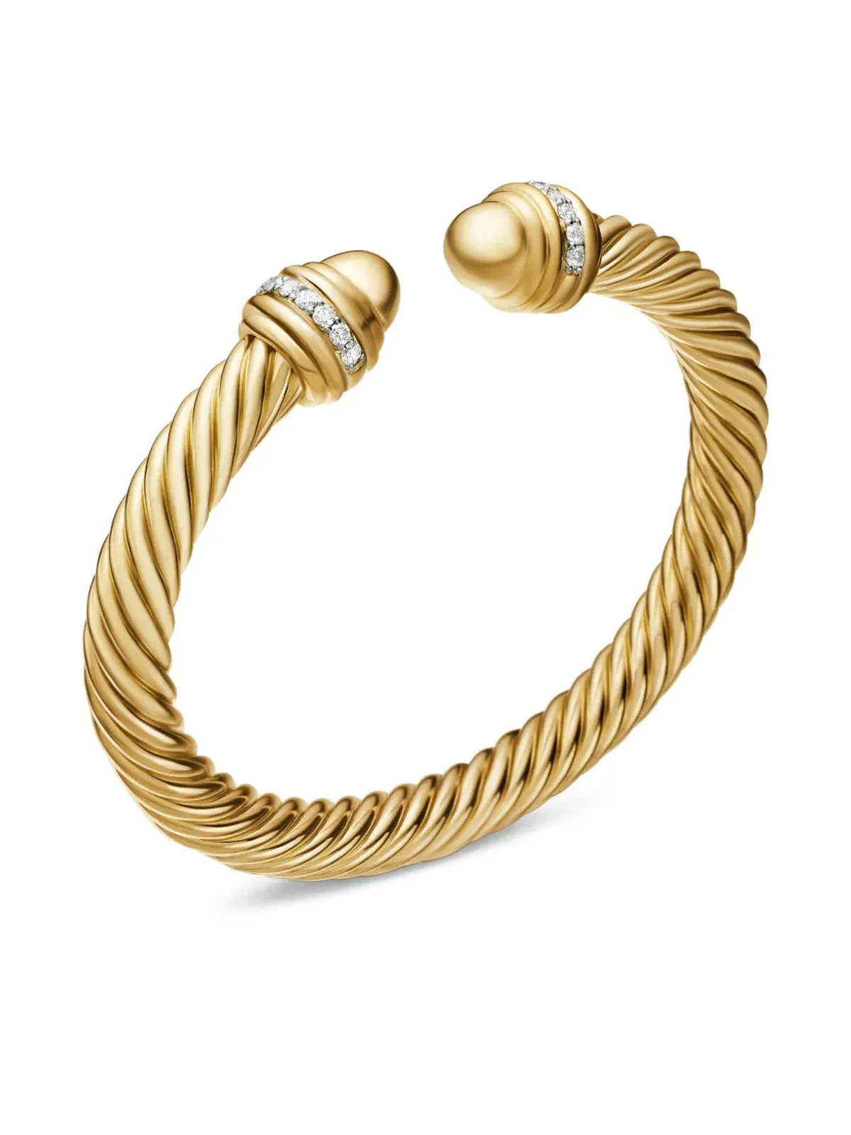 David Yurman クラシック・ケーブルスパイラ ダイヤモンド ブレスレット - 画像5