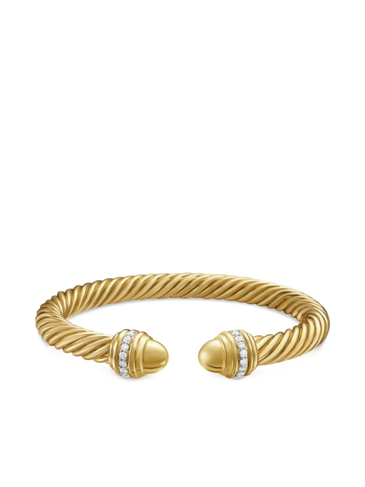 David Yurman クラシック・ケーブルスパイラ ダイヤモンド ブレスレット - 画像4