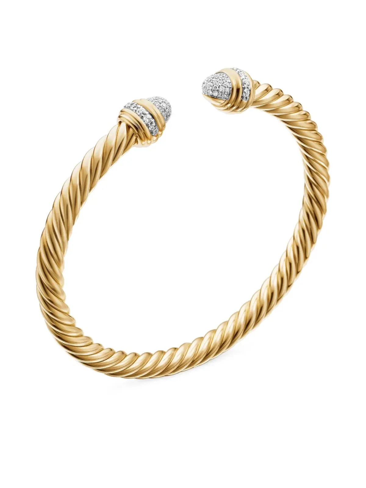 David Yurman クラシック・ケーブルスパイラ ダイヤモンド ブレスレット - 画像5