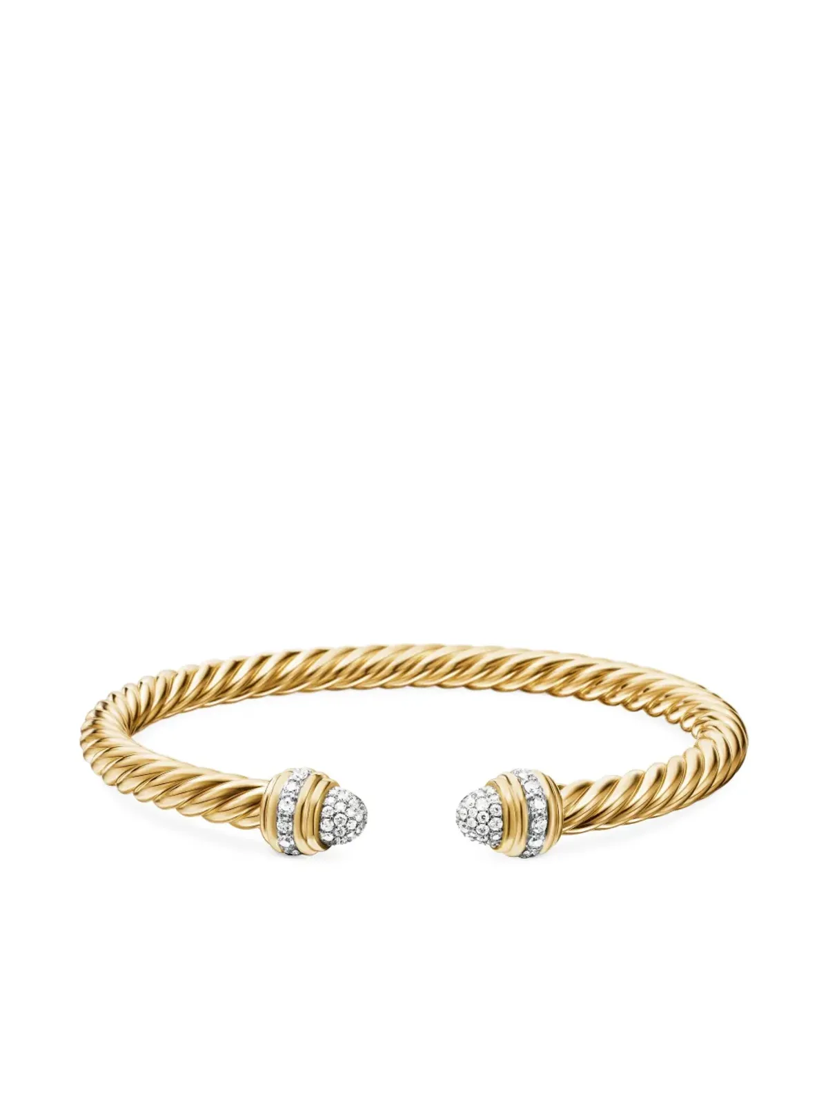 David Yurman クラシック・ケーブルスパイラ ダイヤモンド ブレスレット - 画像4