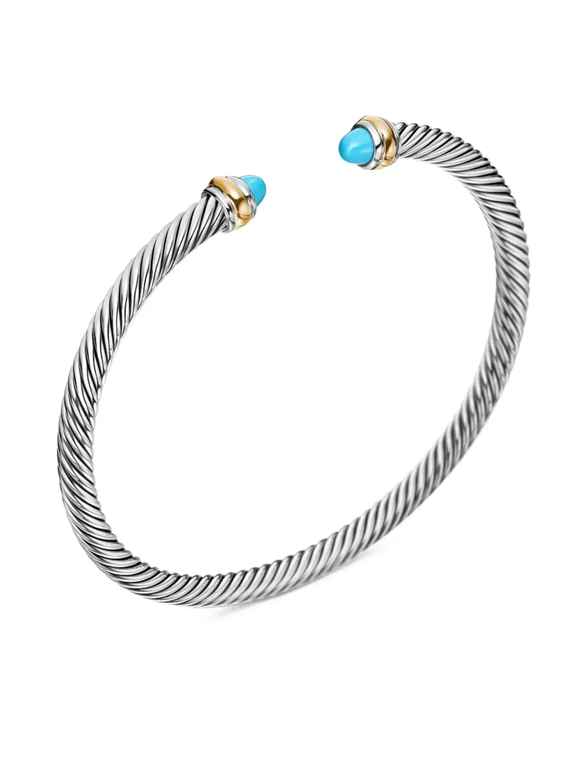 David Yurman クラシック ケーブル ブレスレット ターコイズ - 画像5