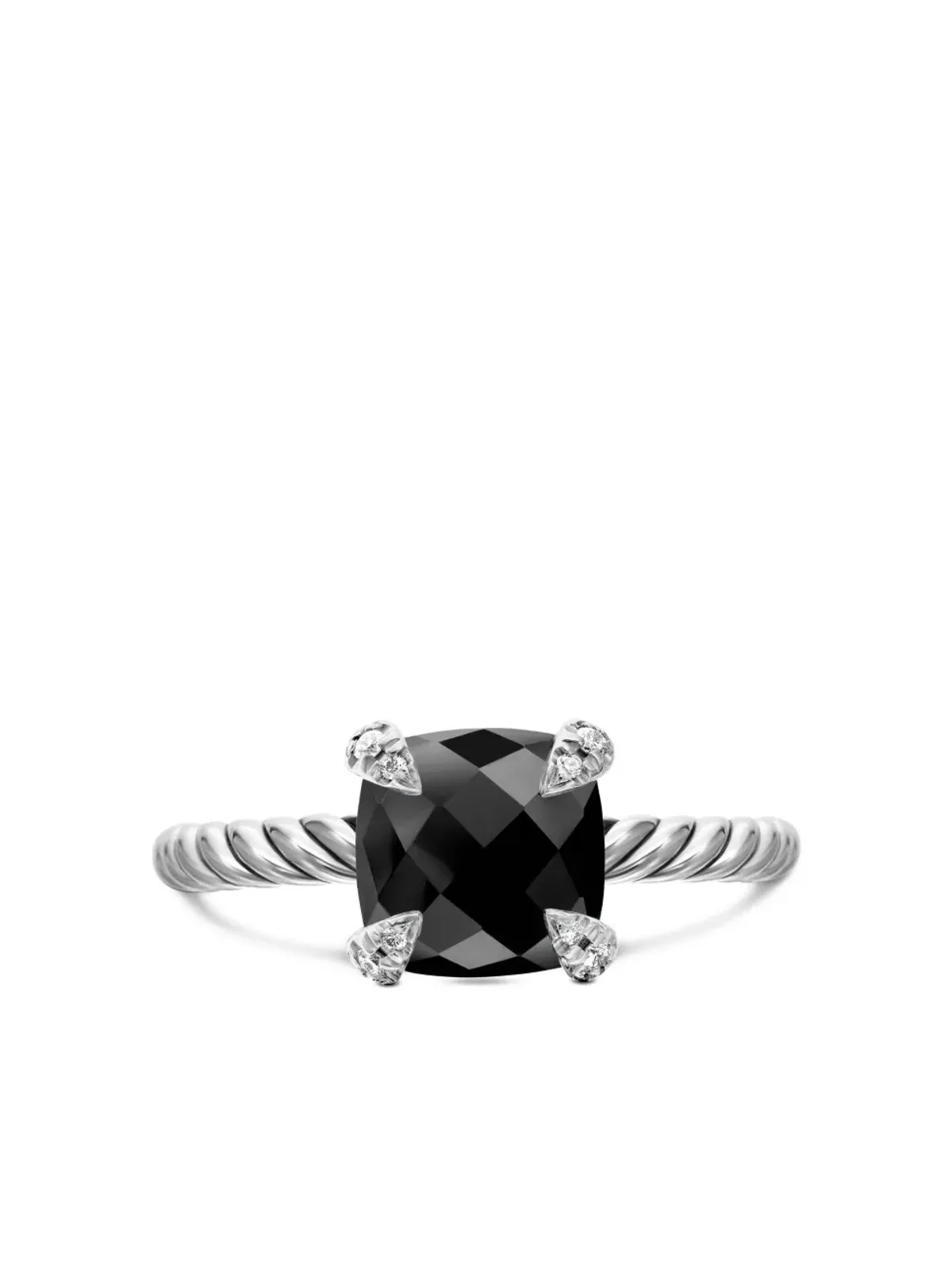 David Yurman Chatelaine オニキスとダイヤモンド リング - ブラック - 画像5