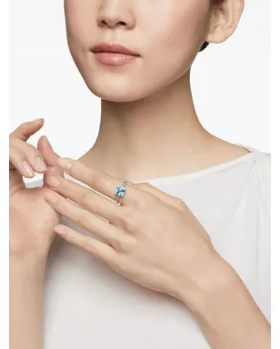 David Yurman チャテレーヌ ブルートパーズ＆ダイヤモンド リング - サムネイル2