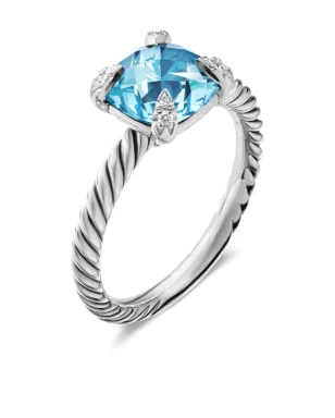 David Yurman チャテレーヌ ブルートパーズ＆ダイヤモンド リング - サムネイル4