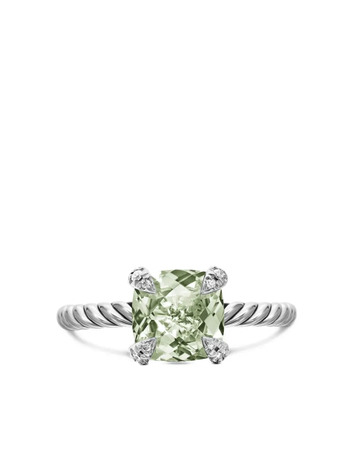 David Yurman チャテレーヌ プリセライトとダイヤモンドのリング - 画像5