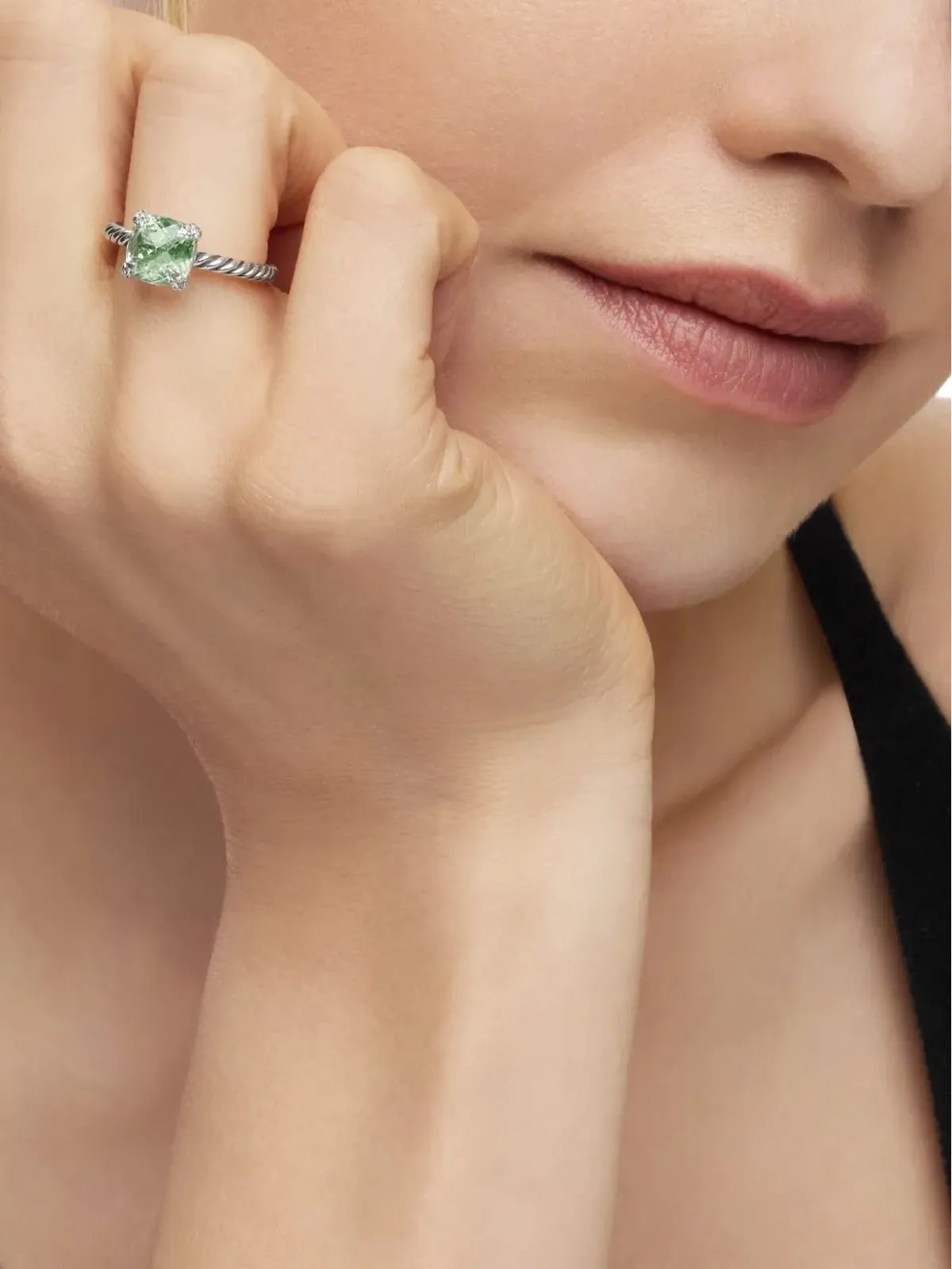 David Yurman チャテレーヌ プリセライトとダイヤモンドのリング - 画像3