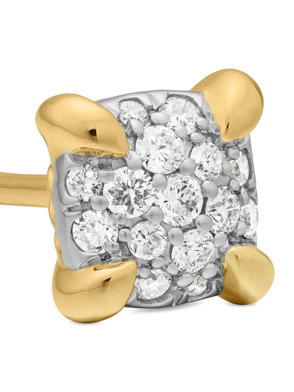 David Yurman 18kt Yellow Gold Chatelaine Diamond Stud Earrings - 画像5