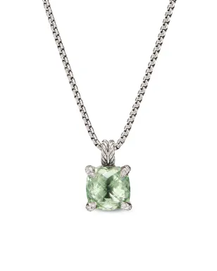 David Yurman チャテレーヌ プリサイオライトとダイヤモンド ネックレス（グリーン） - サムネイル1