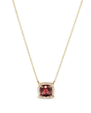 David Yurman チャテレイン ペンダントネックレス（18kt イエローゴールド、ガーネット、パヴェ ダイヤモンド） - サムネイル1