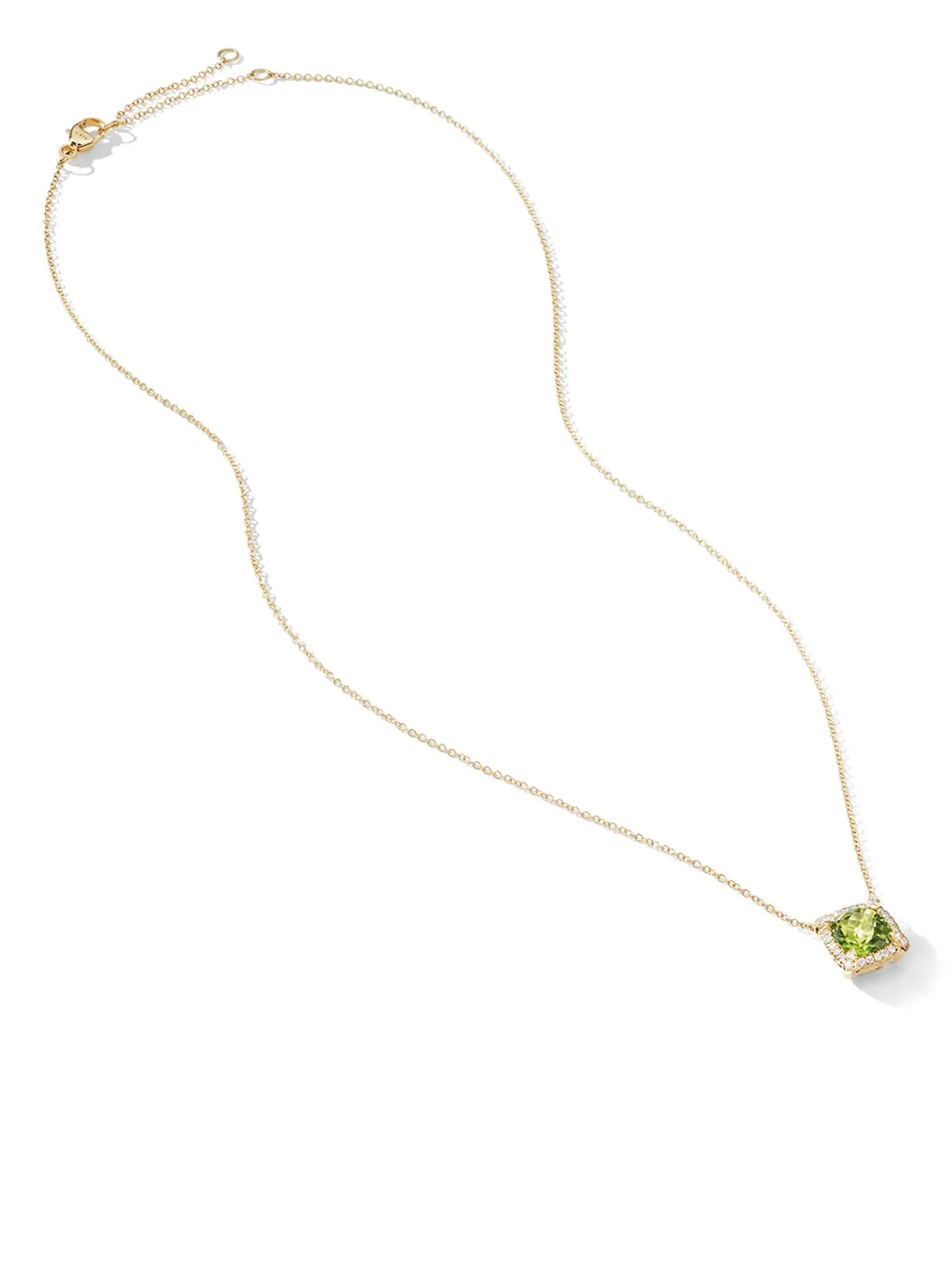David Yurman チャテレイン ペリドットとダイヤモンド ネックレス - 画像2