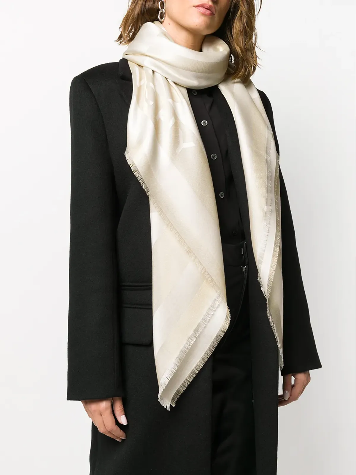 Givenchy ロゴ入りニットスカーフ - 画像2