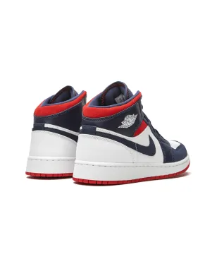 Jordan Kids エアジョーダン 1 ミッド SE USA スニーカー - サムネイル3