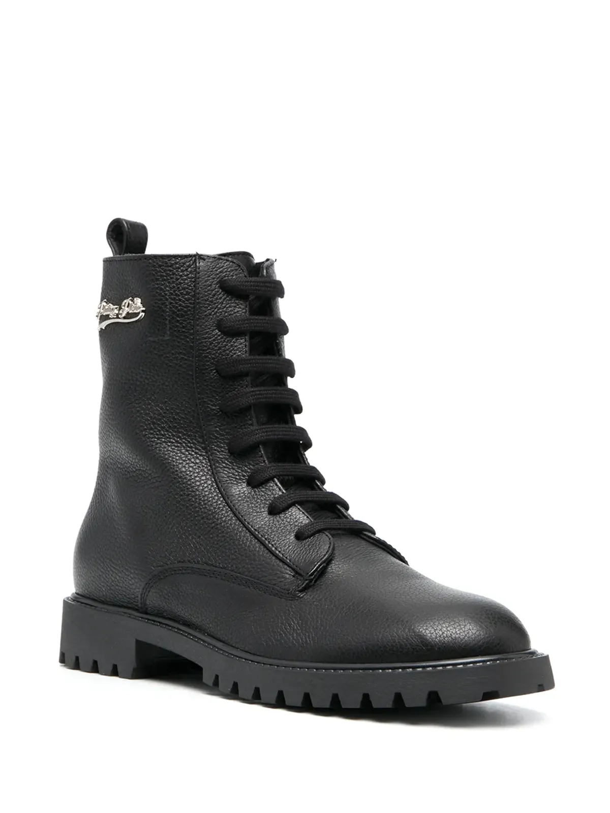Philipp Plein レースアップレザーブーツ - 画像2