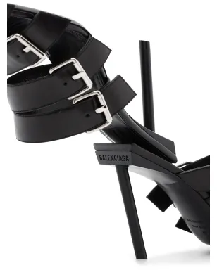 Balenciaga ストラッピー・バックルド・サンダル - ブラック - サムネイル4