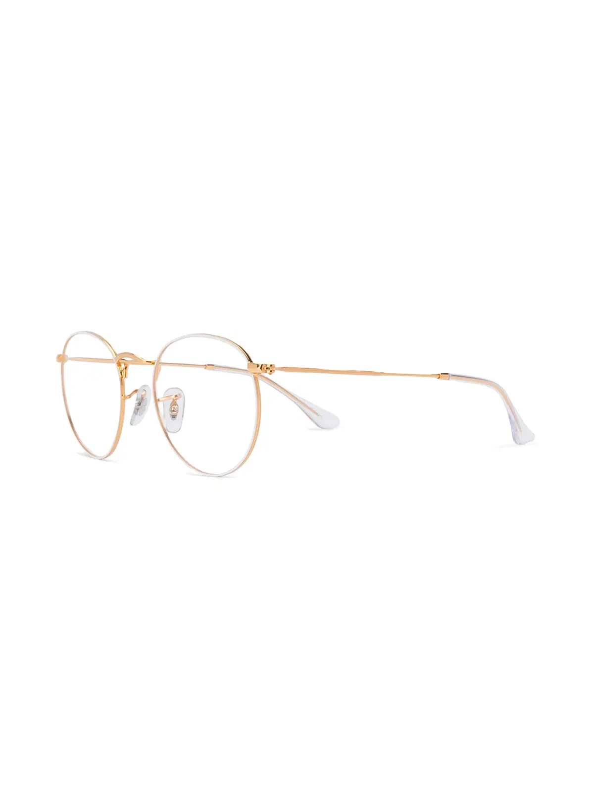 Ray-Ban ラウンド型オプティカルメガネ - ゴールド - 画像2