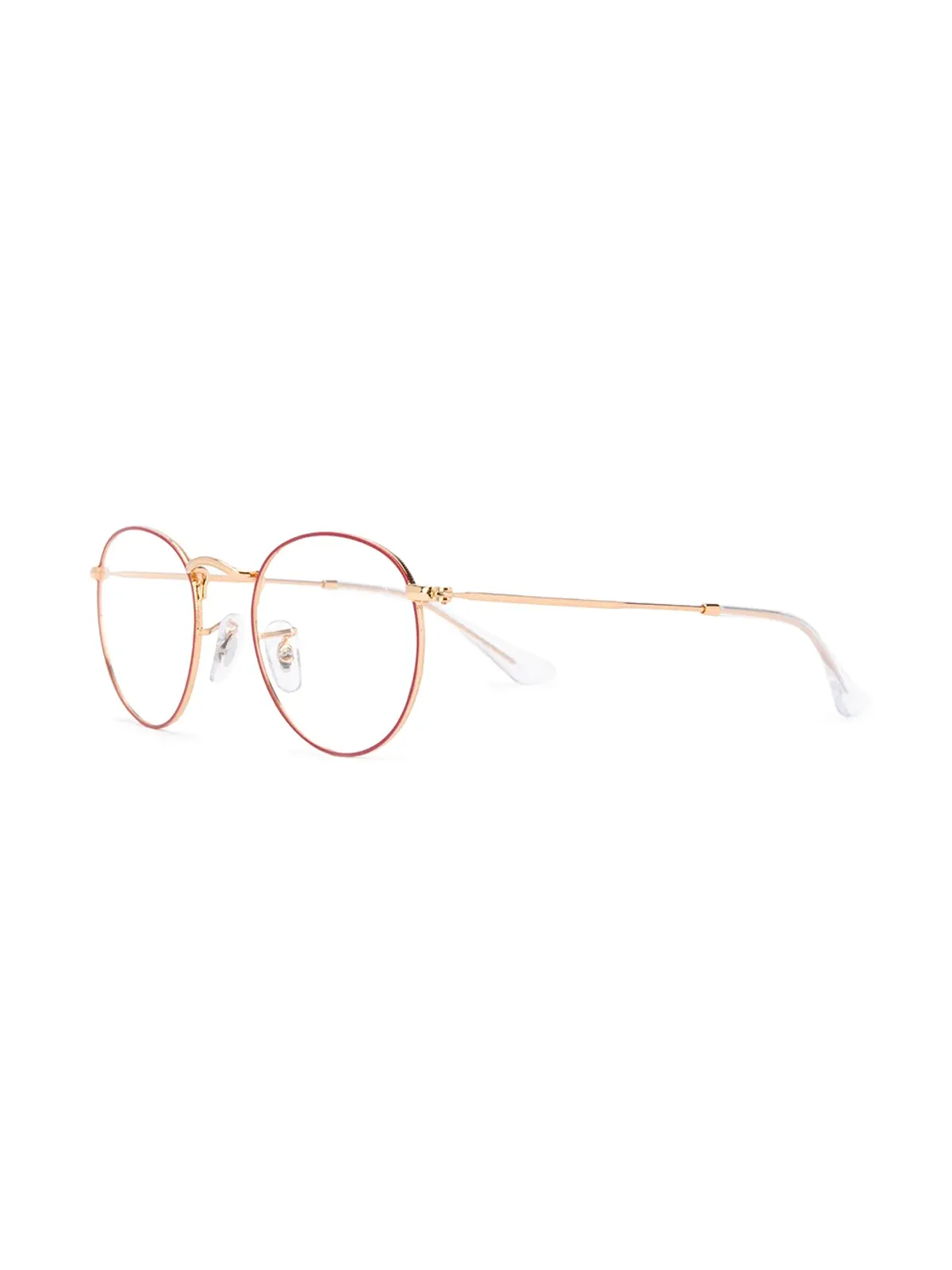 Ray-Ban ラウンドワイヤーフレーム眼鏡 ゴールド - 画像2