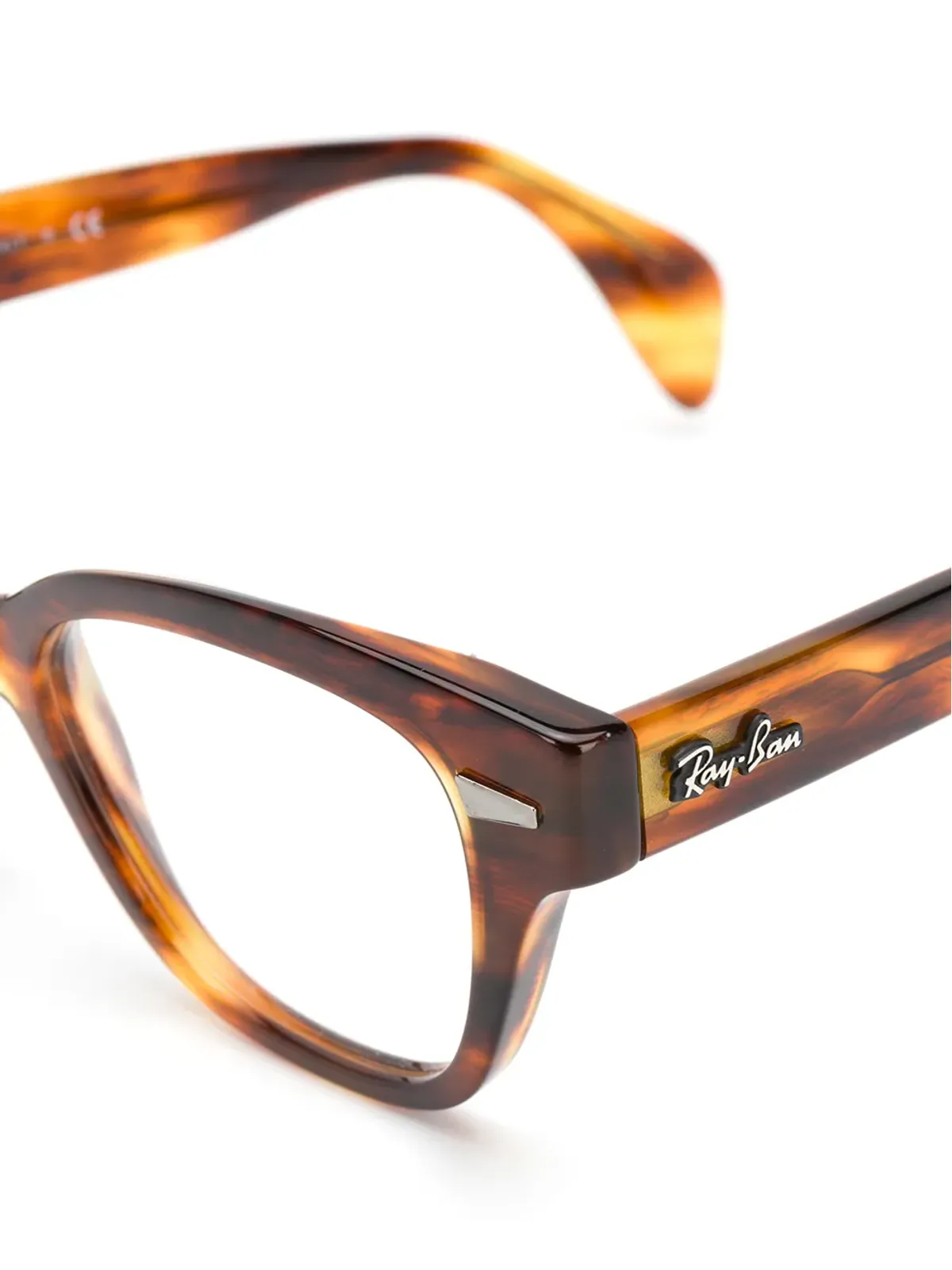 Ray-Ban スクエアフレーム・べっ甲柄メガネ - 画像3
