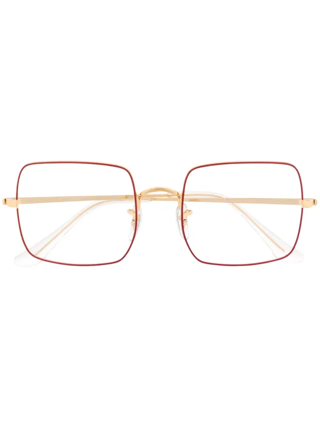 Ray-Ban Ray-Ban スクエアオプティカルグラス ゴールドの商品画像
