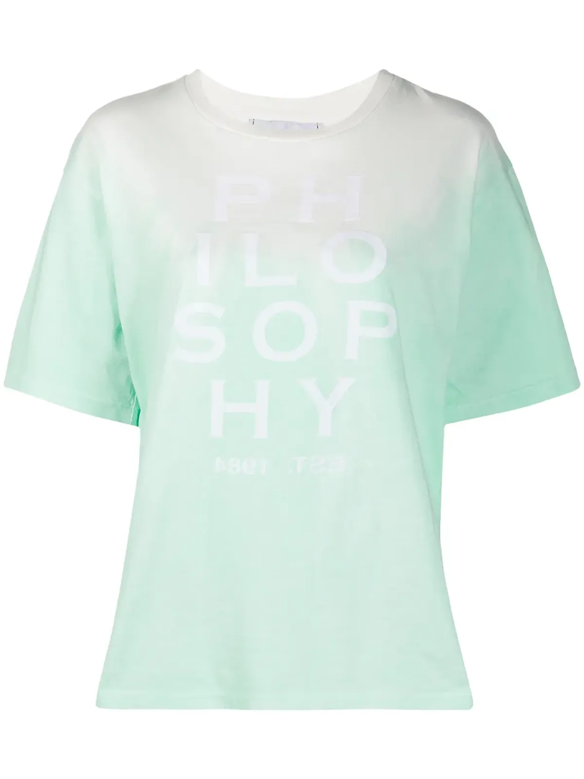 Philosophy Di Lorenzo Serafini グラデーション染めTシャツ - Green - 画像1