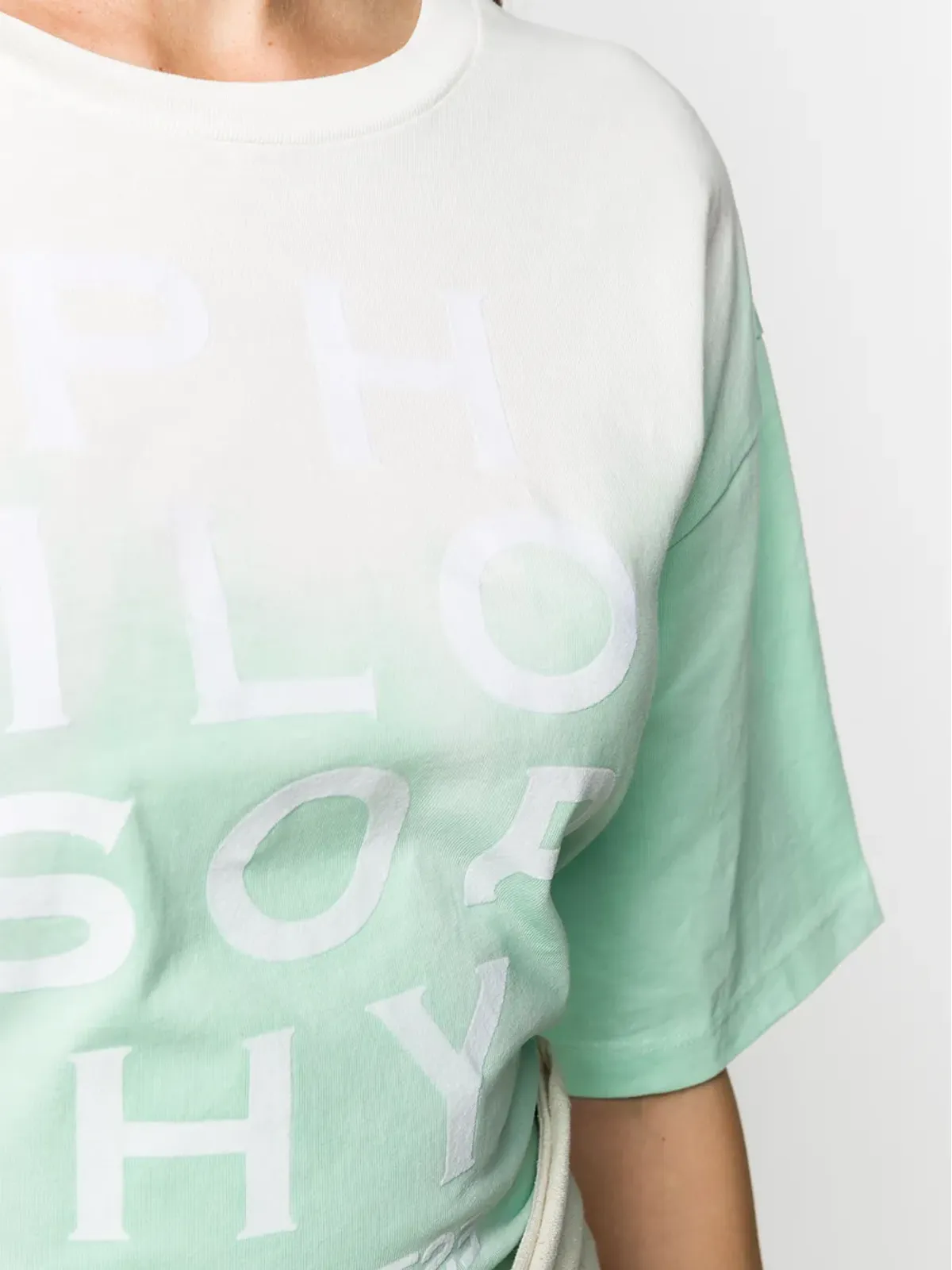 Philosophy Di Lorenzo Serafini グラデーション染めTシャツ - Green - 画像5