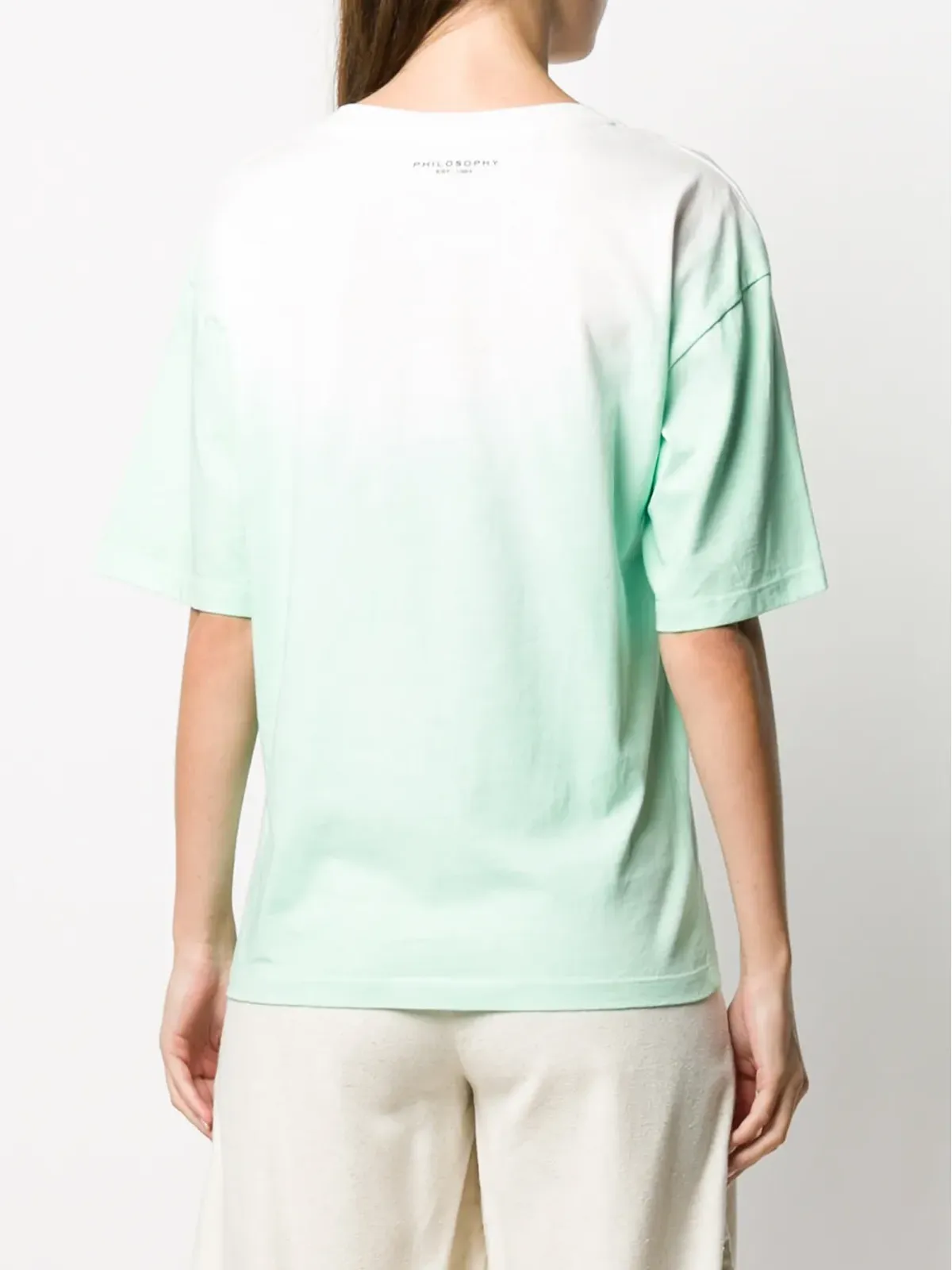 Philosophy Di Lorenzo Serafini グラデーション染めTシャツ - Green - 画像4