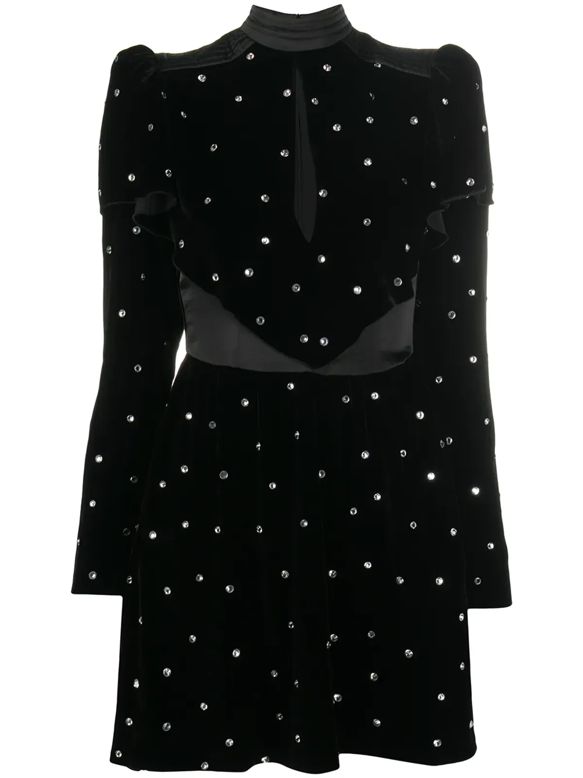 Philosophy Di Lorenzo Serafini クリスタルエンベリッシュドベルベットイブニングドレス - 画像1