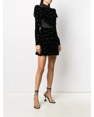 Philosophy Di Lorenzo Serafini クリスタルエンベリッシュドベルベットイブニングドレス - サムネイル3