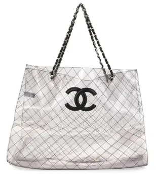 CHANEL Pre-Owned CC ジャンボ ダブルチェーン トートバッグ - サムネイル1