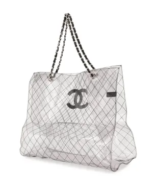 CHANEL Pre-Owned CC ジャンボ ダブルチェーン トートバッグ - サムネイル3