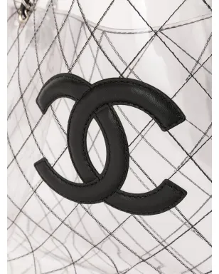 CHANEL Pre-Owned CC ジャンボ ダブルチェーン トートバッグ - サムネイル4