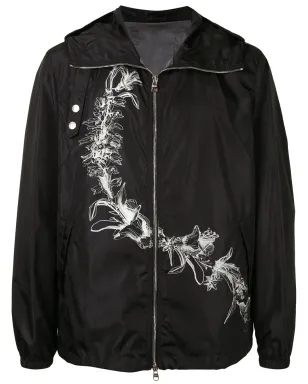 Alexander McQueen 花柄プリントのジップフロントフードジャケット - サムネイル1