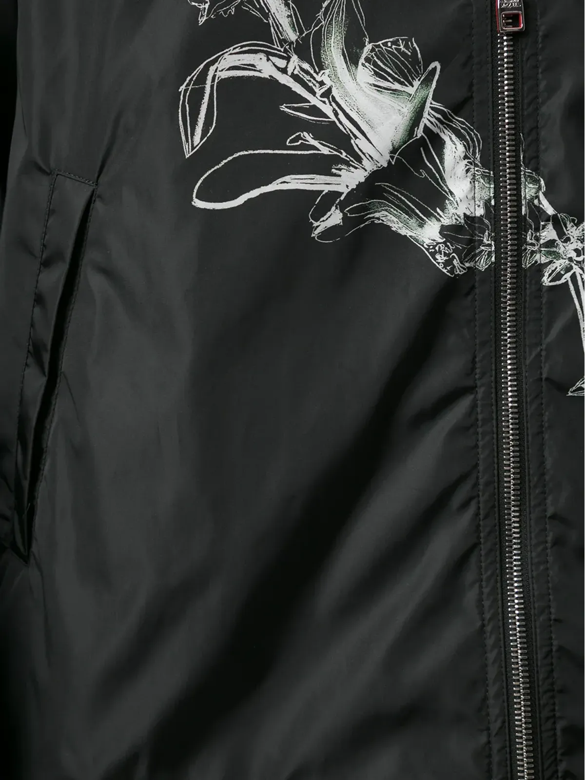 Alexander McQueen 花柄プリントのジップフロントフードジャケット - 画像5