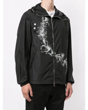 Alexander McQueen 花柄プリントのジップフロントフードジャケット - サムネイル3