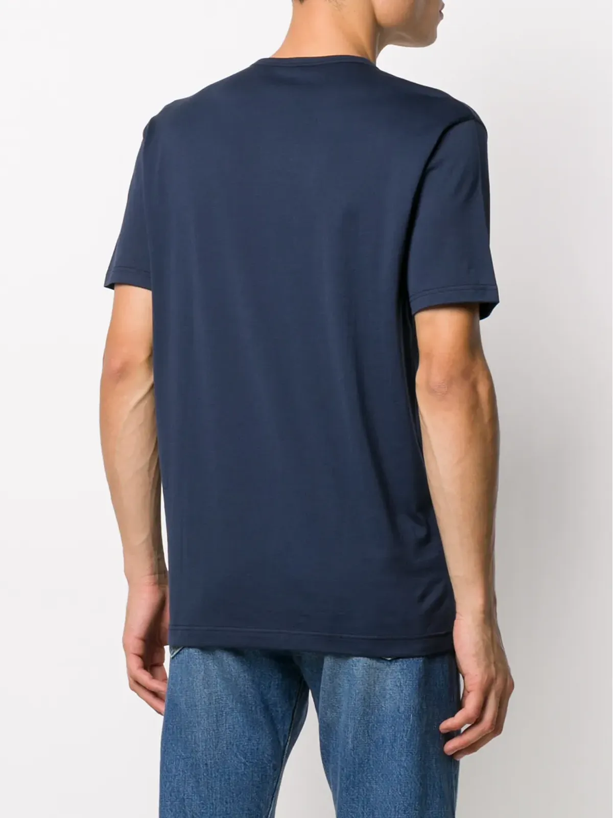 Sunspel クルーネック コットンTシャツ - ブルー - 画像4