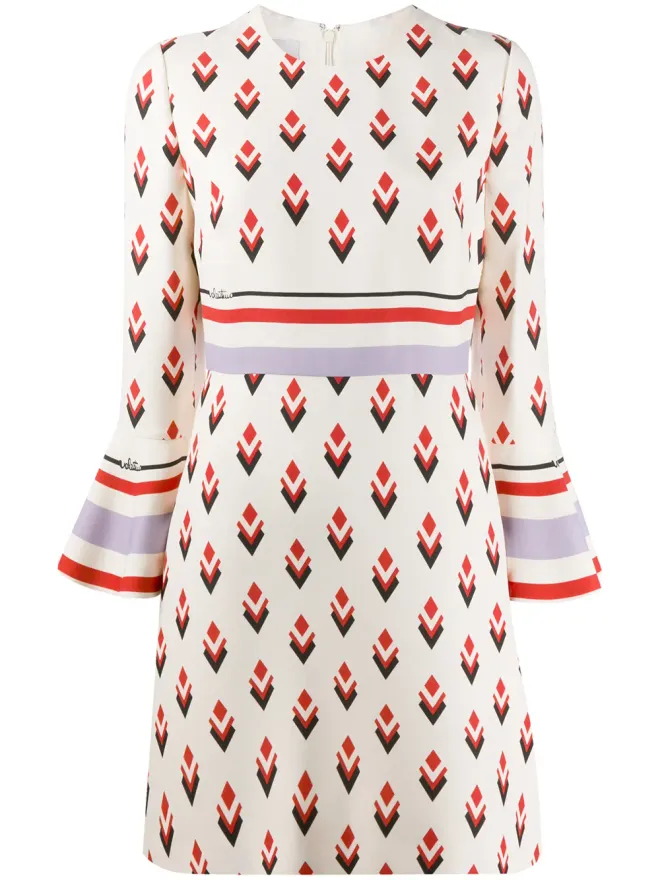 Valentino Garavani Valentino Garavani 幾何学プリントのドレスの商品画像