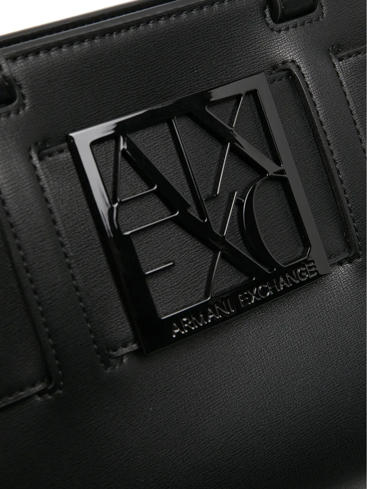 Armani Exchange ロゴプレート トートバッグ - 画像4