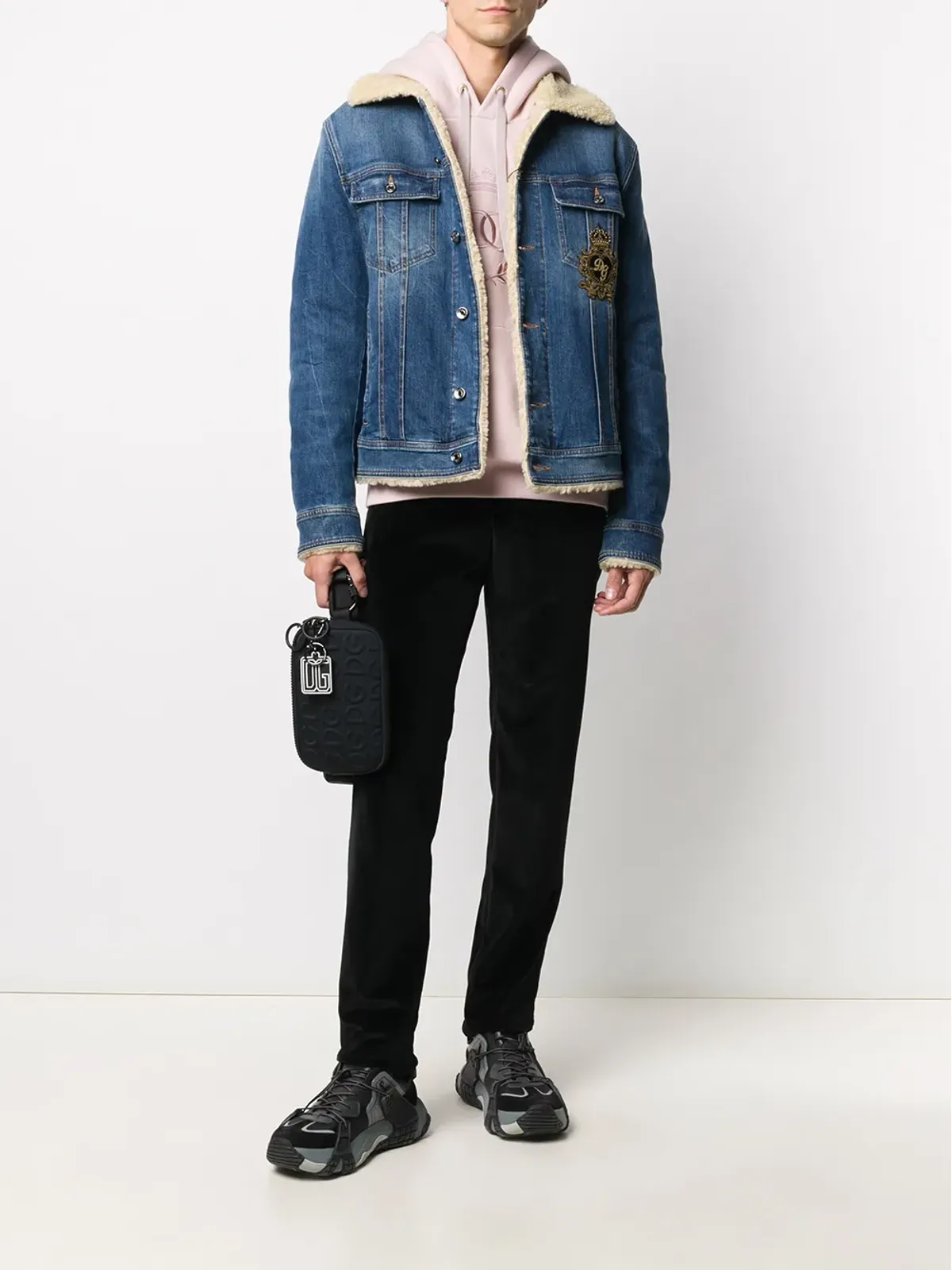 Dolce & Gabbana ベルベット仕立てのテーラードパンツ - 画像2