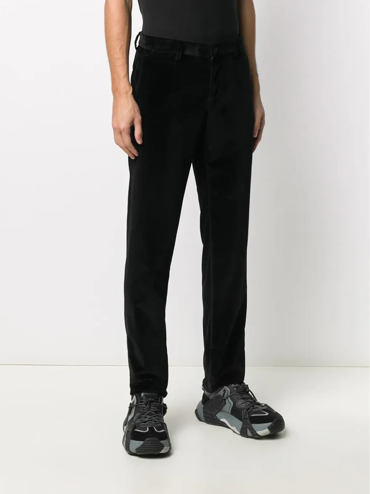 Dolce & Gabbana ベルベット仕立てのテーラードパンツ - 画像3